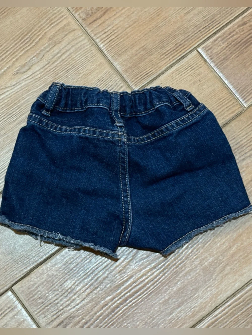 The Children's Place Dark Denim Shorts with Embroidered Patches